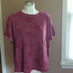 Old Navy Small Maroon Crew Neck Tee